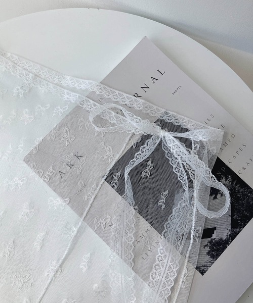 AS KNOW AS plus（アズノゥアズプラス）の「リボンチュールラップスカート【ZOZOTOWN限定アイテム】（スカート・レディース・オフホワイト/ブラック・FREE）」の19枚目の写真