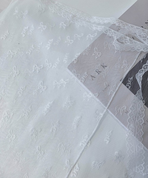 AS KNOW AS plus（アズノゥアズプラス）の「リボンチュールラップスカート【ZOZOTOWN限定アイテム】（スカート・レディース・オフホワイト/ブラック・FREE）」の8枚目の写真