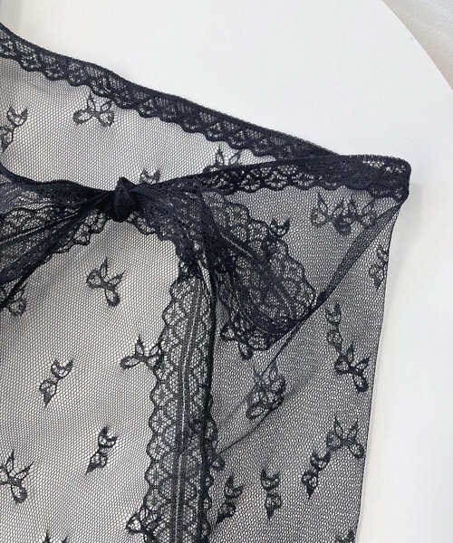 AS KNOW AS plus（アズノゥアズプラス）の「リボンチュールラップスカート【ZOZOTOWN限定アイテム】（スカート・レディース・オフホワイト/ブラック・FREE）」の10枚目の写真