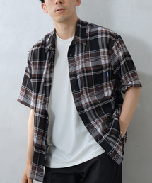 GERRY | GERRY／ジェリー 別注 クレープ半袖チェックシャツ(シャツ/ブラウス)