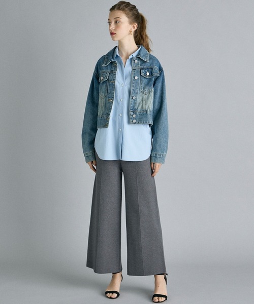 INED CLARO（イネドクラロ）の「デニムジャケット（デニムジャケット・レディース・インディゴブルー・フリー）」の5枚目の写真