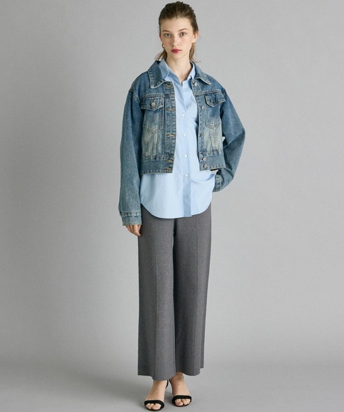 INED CLARO（イネドクラロ）の「デニムジャケット（デニムジャケット・レディース・インディゴブルー・フリー）」の6枚目の写真