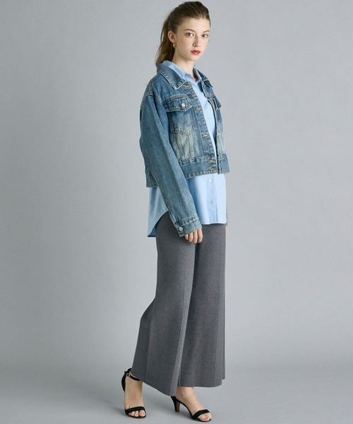 INED CLARO（イネドクラロ）の「デニムジャケット（デニムジャケット・レディース・インディゴブルー・フリー）」の7枚目の写真