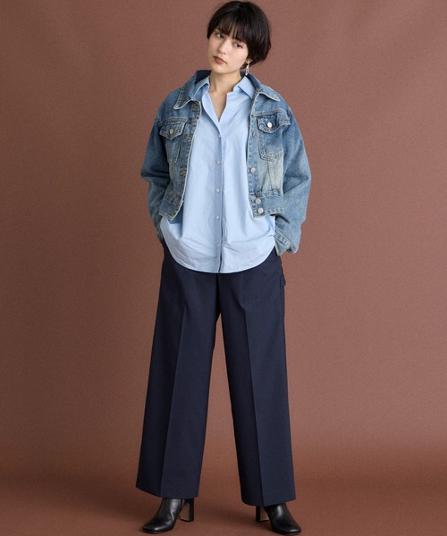 INED CLARO（イネドクラロ）の「デニムジャケット（デニムジャケット・レディース・インディゴブルー・フリー）」の12枚目の写真