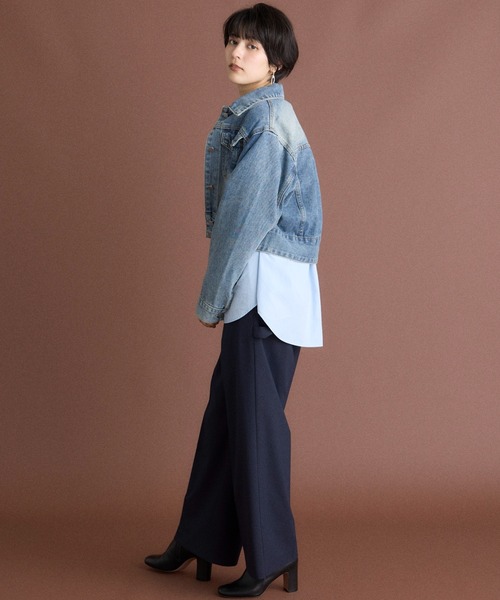 INED CLARO（イネドクラロ）の「デニムジャケット（デニムジャケット・レディース・インディゴブルー・フリー）」の14枚目の写真