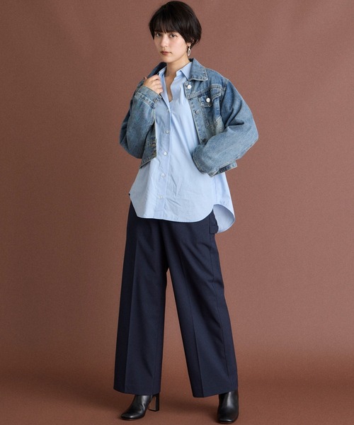 INED CLARO（イネドクラロ）の「デニムジャケット（デニムジャケット・レディース・インディゴブルー・フリー）」の16枚目の写真