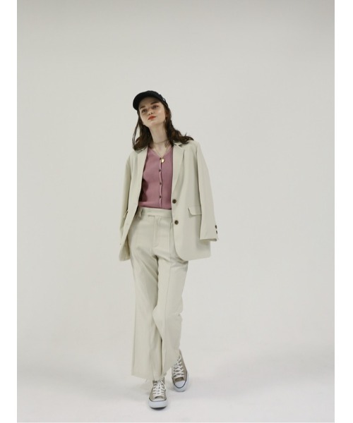 Katrin TOKYO（カトリーントーキョー）の「slit flare slacks（スラックス・レディース・ライトグリーン/アイボリー/グレー系その他・S/M）」の2枚目の写真