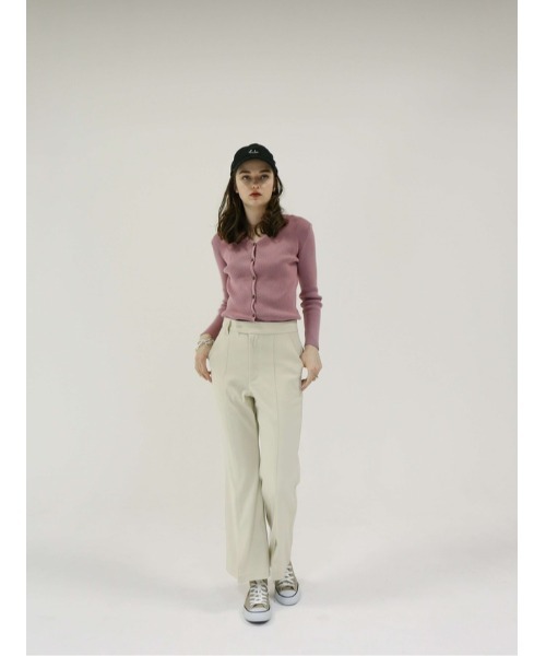 Katrin TOKYO（カトリーントーキョー）の「slit flare slacks（スラックス・レディース・ライトグリーン/アイボリー/グレー系その他・S/M）」の5枚目の写真