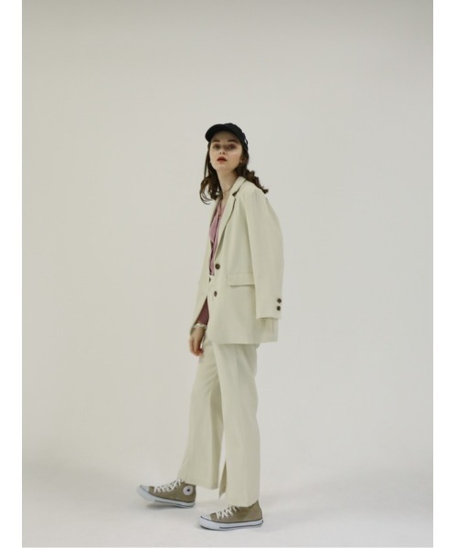 Katrin TOKYO（カトリーントーキョー）の「slit flare slacks（スラックス・レディース・ライトグリーン/アイボリー/グレー系その他・S/M）」の8枚目の写真