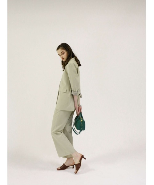 Katrin TOKYO（カトリーントーキョー）の「slit flare slacks（スラックス・レディース・ライトグリーン/アイボリー/グレー系その他・S/M）」の11枚目の写真
