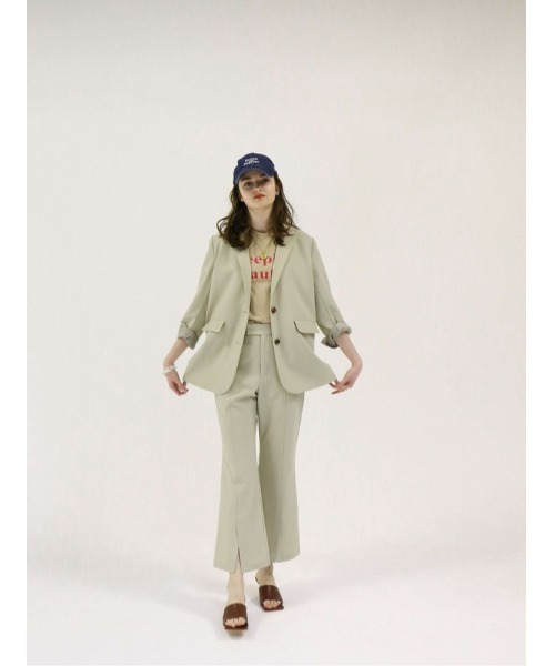 Katrin TOKYO（カトリーントーキョー）の「slit flare slacks（スラックス・レディース・ライトグリーン/アイボリー/グレー系その他・S/M）」の12枚目の写真