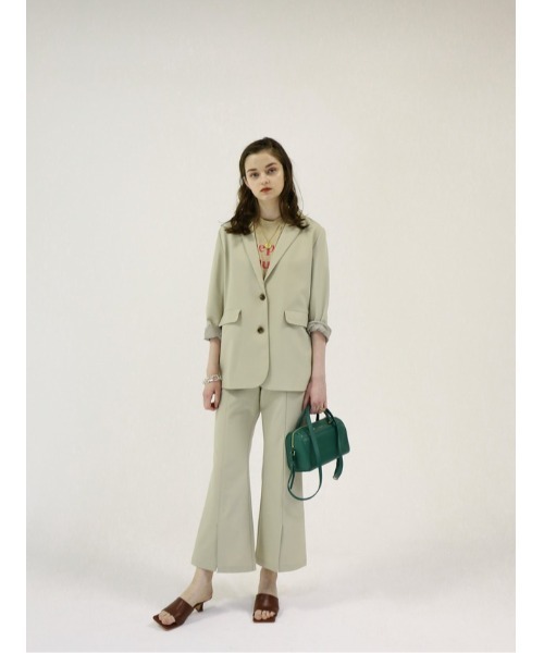 Katrin TOKYO（カトリーントーキョー）の「slit flare slacks（スラックス・レディース・ライトグリーン/アイボリー/グレー系その他・S/M）」の13枚目の写真