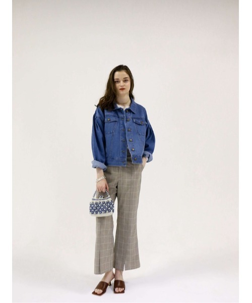 Katrin TOKYO（カトリーントーキョー）の「slit flare slacks（スラックス・レディース・ライトグリーン/アイボリー/グレー系その他・S/M）」の16枚目の写真