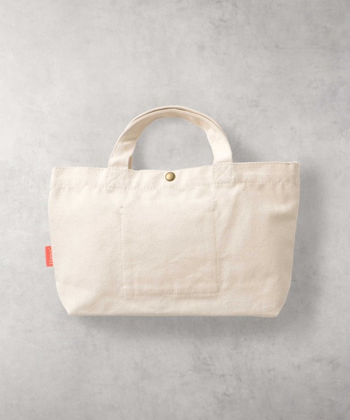 HANES（ヘインズ）の「【HANES】フラッグプリントミニトート（トートバッグ・レディース・ネイビー/ピンク/レッド・ONE SIZE）」の8枚目の写真