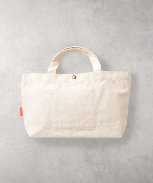 HANES（ヘインズ）の「【HANES】フラッグプリントミニトート（トートバッグ・レディース・ネイビー/ピンク/レッド・ONE SIZE）」の9枚目の写真