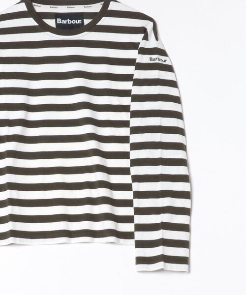 Barbour（バブアー）の「Bede ボーダー カットソー（オーバーサイズフィット）（Tシャツ/カットソー・レディース・ネイビー/オリーブ・8/10）」の16枚目の写真