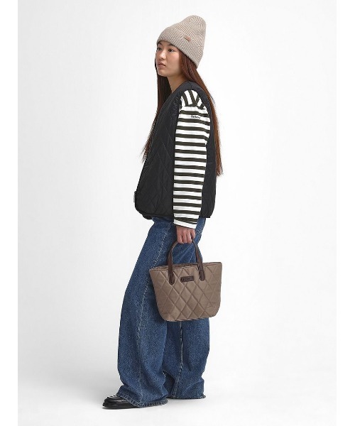 Barbour（バブアー）の「Bede ボーダー カットソー（オーバーサイズフィット）（Tシャツ/カットソー・レディース・ネイビー/オリーブ・8/10）」の3枚目の写真