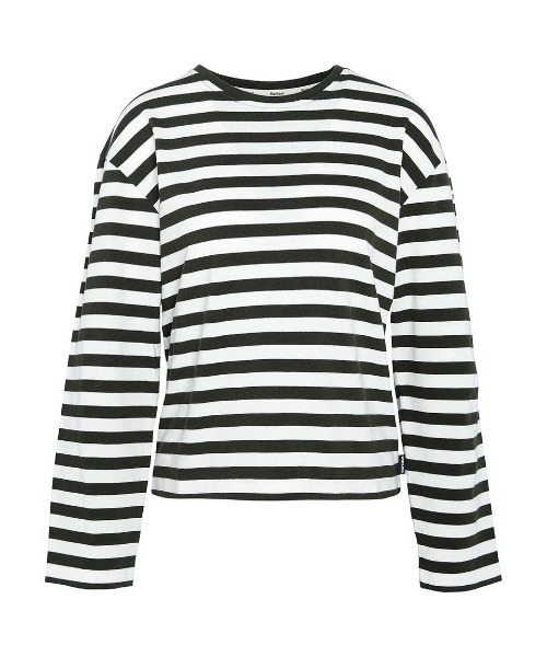 Barbour（バブアー）の「Bede ボーダー カットソー（オーバーサイズフィット）（Tシャツ/カットソー・レディース・ネイビー/オリーブ・8/10）」の11枚目の写真