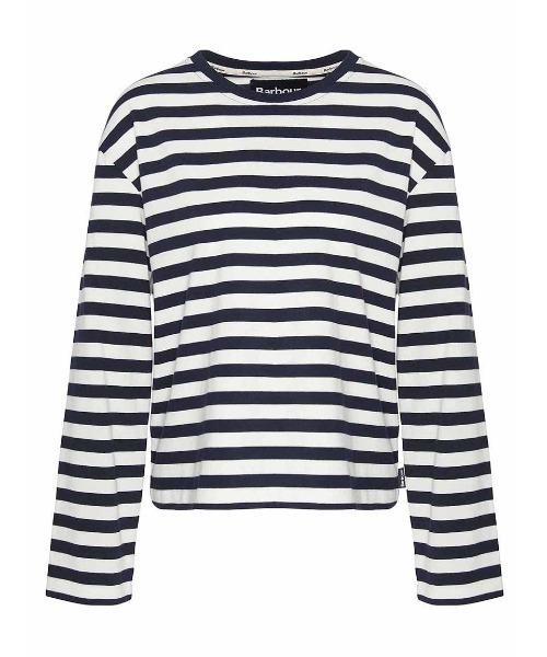 Barbour（バブアー）の「Bede ボーダー カットソー（オーバーサイズフィット）（Tシャツ/カットソー・レディース・ネイビー/オリーブ・8/10）」の13枚目の写真