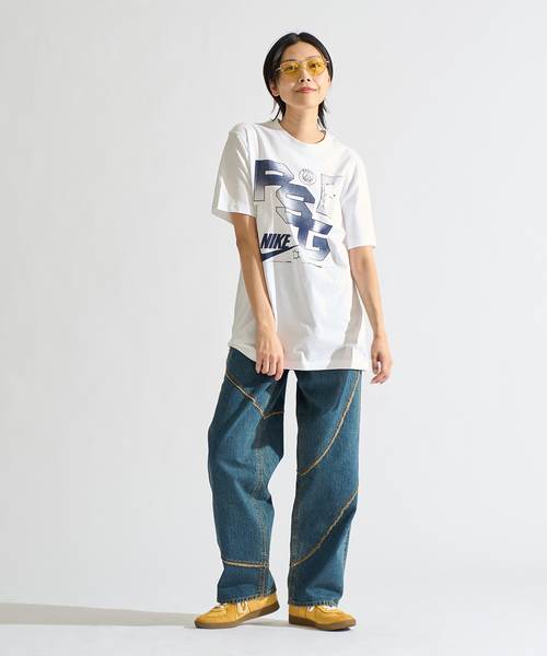 NIKE(ナイキ)の「【NIKE / ナイキ】PSG M NK FUTURA TEE FV9417- 100(Tシャツ/カットソー・メンズ・ホワイト・LARGE/MEDIUM/SMALL)」の4枚目の写真