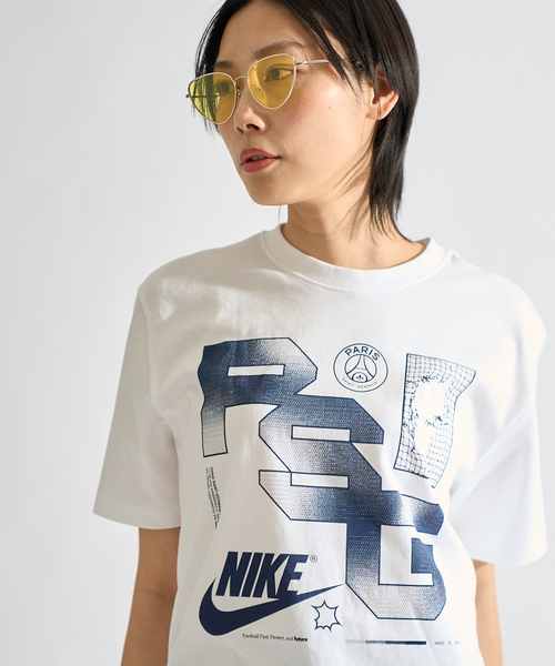NIKE(ナイキ)の「【NIKE / ナイキ】PSG M NK FUTURA TEE FV9417- 100(Tシャツ/カットソー・メンズ・ホワイト・LARGE/MEDIUM/SMALL)」の9枚目の写真