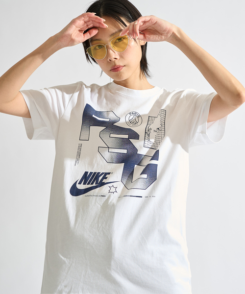 NIKE(ナイキ)の「【NIKE / ナイキ】PSG M NK FUTURA TEE FV9417- 100(Tシャツ/カットソー・メンズ・ホワイト・LARGE/MEDIUM/SMALL)」の11枚目の写真