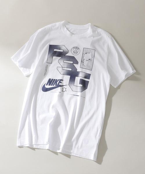 NIKE(ナイキ)の「【NIKE / ナイキ】PSG M NK FUTURA TEE FV9417- 100(Tシャツ/カットソー・メンズ・ホワイト・LARGE/MEDIUM/SMALL)」の12枚目の写真
