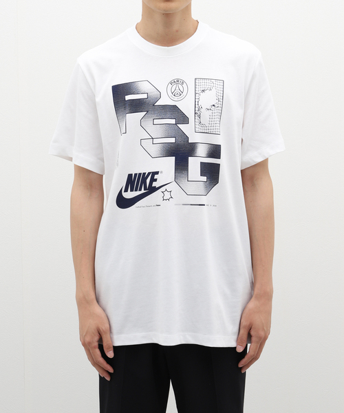 NIKE(ナイキ)の「【NIKE / ナイキ】PSG M NK FUTURA TEE FV9417- 100(Tシャツ/カットソー・メンズ・ホワイト・LARGE/MEDIUM/SMALL)」の14枚目の写真