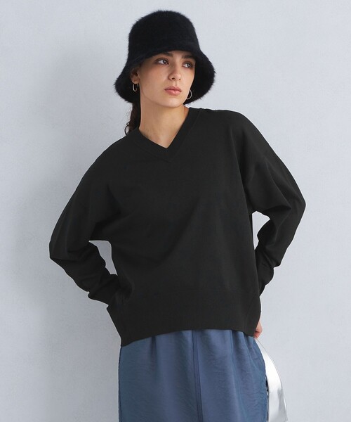 確認用グリーンレーベルリラクシング◇アンゴラカシミヤ混Vネックプル