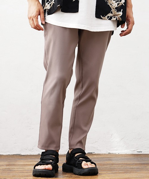 MinoriTY(マイノリティ)の「【MinoriTY】さらさらツイルテーパードパンツ スラックス テーパードパンツ メンズ チノパン フォーマル ワイドパンツ 夏服(チノパンツ・メンズ・ブラック/グリーン/ラベンダー/チェック/ストライプ・S/M/L)」の11枚目の写真