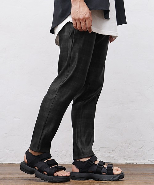 MinoriTY(マイノリティ)の「【MinoriTY】さらさらツイルテーパードパンツ スラックス テーパードパンツ メンズ チノパン フォーマル ワイドパンツ 夏服(チノパンツ・メンズ・ブラック/グリーン/ラベンダー/チェック/ストライプ・S/M/L)」の16枚目の写真