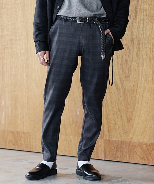 MinoriTY(マイノリティ)の「【MinoriTY】さらさらツイルテーパードパンツ スラックス テーパードパンツ メンズ チノパン フォーマル ワイドパンツ 夏服(チノパンツ・メンズ・ブラック/グリーン/ラベンダー/チェック/ストライプ・S/M/L)」の18枚目の写真