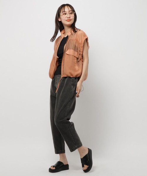 niko and...(ニコアンド)の「ルームドライ/カップレイヤードタンクトップ(タンクトップ・レディース・オレンジ/ベージュ/ブラック・LARGE/MEDIUM)」の7枚目の写真