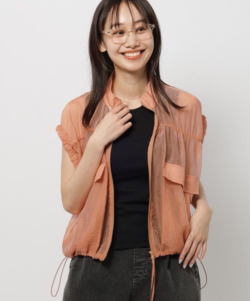 niko and...(ニコアンド)の「ルームドライ/カップレイヤードタンクトップ(タンクトップ・レディース・オレンジ/ベージュ/ブラック・LARGE/MEDIUM)」の6枚目の写真