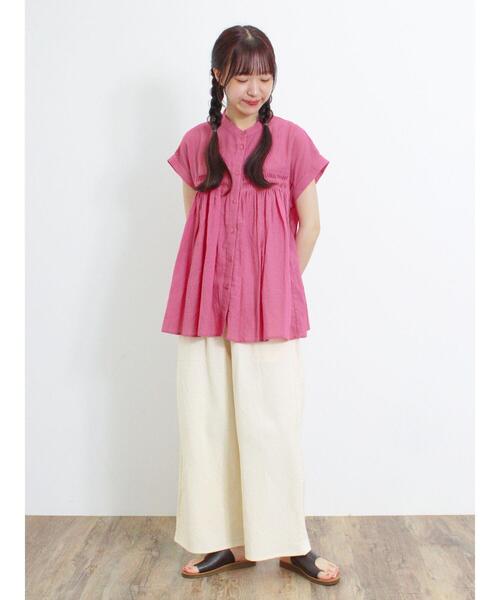 Samansa Mos2（サマンサ モスモス）の「【無地 /ドット柄】リネン混柄アソートイージーパンツ（その他パンツ・レディース・キナリ/モカ/ベージュ/ブラック・F）」の20枚目の写真