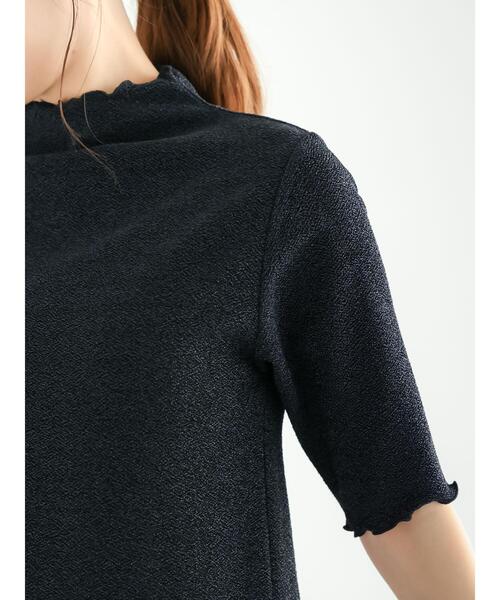 Te chichi（テチチ）の「ラメジョーゼットトップス（Tシャツ/カットソー・レディース・ネイビー/ブロンズ/シルバー・F）」の14枚目の写真