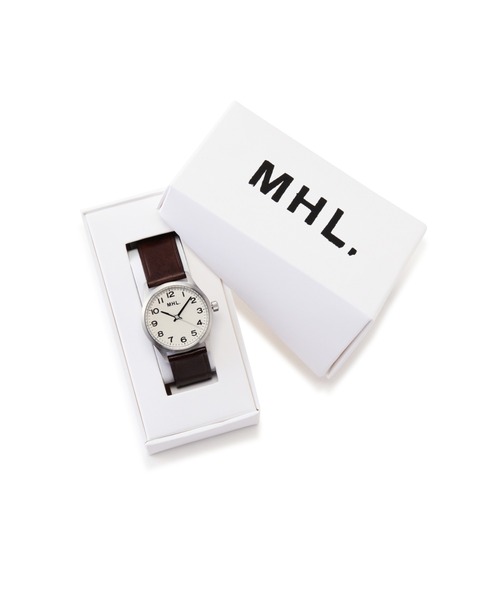 MHL.（エムエイチエル）の「LEATHER STRAP WATCH（アナログ腕時計・レディース・ブラック/ブラウン・FREE）」の3枚目の写真