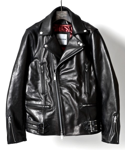 Buffalo Bobs（バッファローボブズ）の「THUNDERBOLT-COW(サンダーボルト カウ)ダブルライダース カウ レザージャケット（ライダースジャケット・メンズ・ブラック・3/L/2/M/1/S/4(LL)）」の9枚目の写真