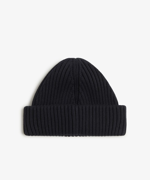 FRED PERRY ニット帽 ONE SIZE 黒 FRED PERRY フレッドペリー ニット帽 ツイン ティップド メリノ