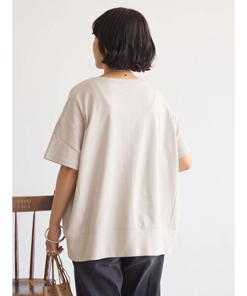 AMERICAN HOLIC（アメリカンホリック）の「接触冷感裾切り替えカットプルオーバー（Tシャツ/カットソー・レディース・チャコールグレー/ネイビー/グレイッシュベージュ・M/L）」の17枚目の写真
