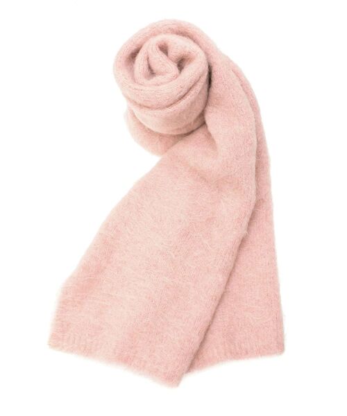 LAGUNAMOON（ラグナムーン）の「アルパカシャギーニットストール（ストール/ショール・レディース・グレー/アイボリー/ピンク・FREE）」の3枚目の写真