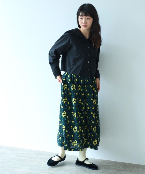 bulle de savon（ビュルデサボン）の「tulle lace sailor ブラウス 