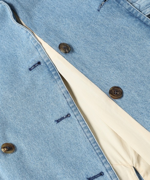 ドリスヴァンノッテン ブルー　ロングコート ブルー（青）系 Dries Van Noten(ドリス ヴァン ノッテン) トレンチ