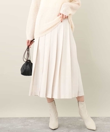 MK MICHEL KLEIN | 24AW/ワイドプリーツスカート/洗える(スカート)