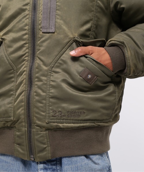 AVIREX(アヴィレックス)の「FADED J-CWFS CUSTOM JACKET / フェイデッド J-CWFS カスタム ジャケット / AVIREX / アヴィレックス(ミリタリージャケット・メンズ・オリーブ/ネイビー・MEDIUM/LARGE/X-LARGE/XX-LARGE)」の16枚目の写真