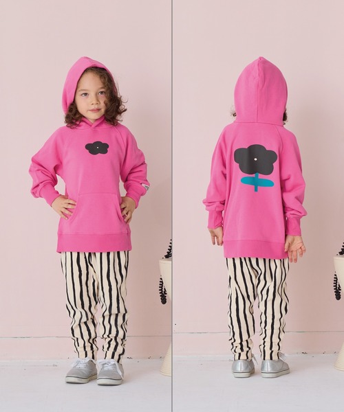 HOGAN RANCH WEAR（ホーガンランチウエア）の「マエウシロプリントパーカー（パーカー・キッズ・グレー/ピンク/グリーン/パープル・150/140/130/120/110/100/95/90/80）」の7枚目の写真