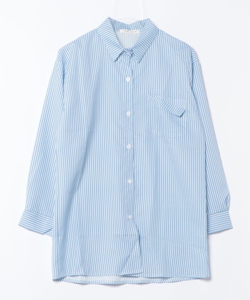 HALEY PESCA(ヘーリーペスカ)の「HALEY PESCA/デザインポケット ルーズストライプシャツ(シャツ/ブラウス・レディース・ブルー/アイボリー・MEDIUM/LARGE/SMALL)」の15枚目の写真