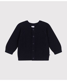 PETIT BATEAU(プチバトー)のコットンニットカーディガン(カーディガン/ボレロ)