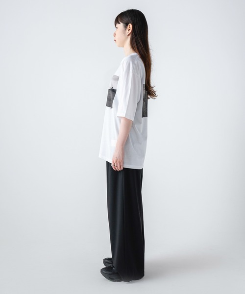 COMFY(コンフィー)の「BACK TO SQUARE ONE "INAGE COAST" TEE(Tシャツ/カットソー・レディース・ホワイト/ブラック・S/M/L/XL)」の6枚目の写真