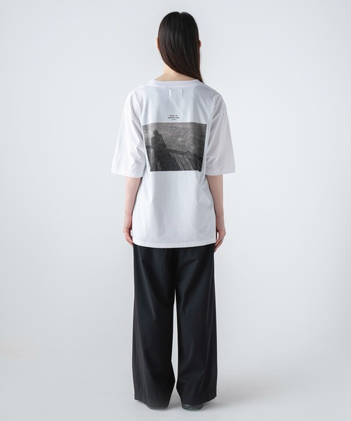 COMFY(コンフィー)の「BACK TO SQUARE ONE "INAGE COAST" TEE(Tシャツ/カットソー・レディース・ホワイト/ブラック・S/M/L/XL)」の7枚目の写真